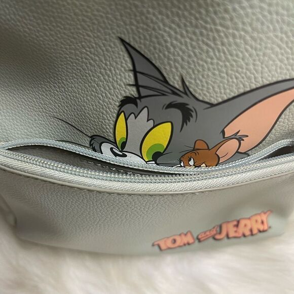 Tom and Jerry Mini Backpack, Small Small pack, Pale Green, 10”. - Picture 5 of 12